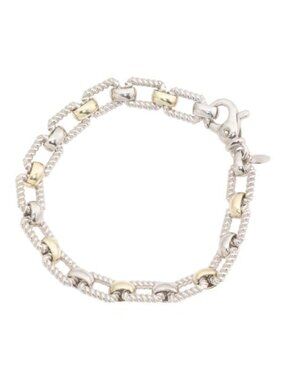 MIA FIORE Made In Italy 14kt Gold Sterling Silver Oval Link Bracelet